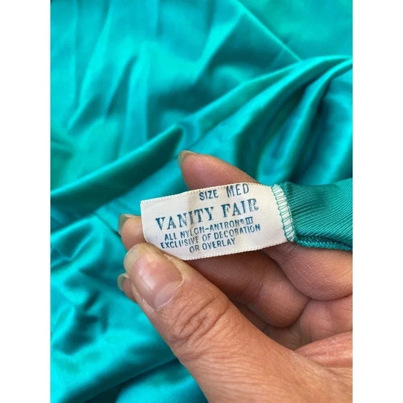 Vintage Vanity Fair 2 Pieces Set Garment Nylon Lingerie Nightgown Women Size M - Picture 5 of 11